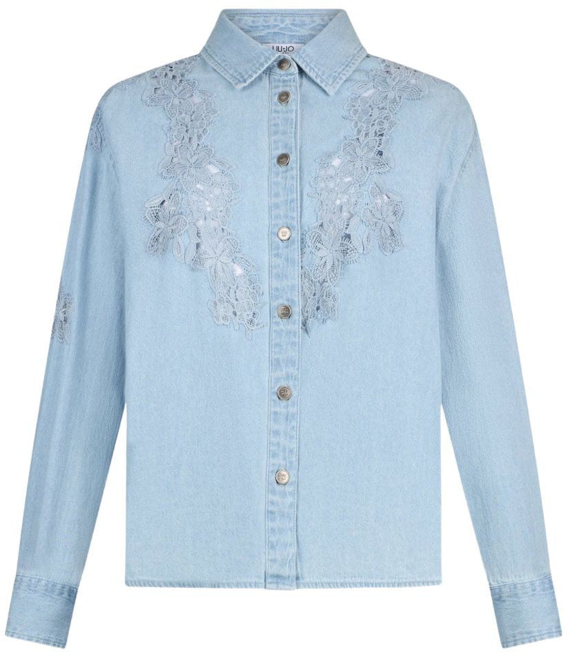 Liu Jo Shirts Den.Blue Lichtblauw