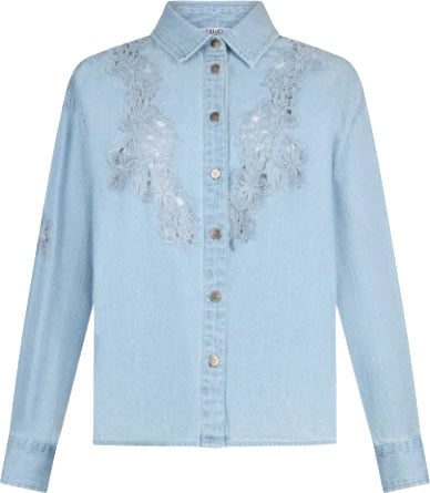 Liu Jo Shirts Den.Blue Lichtblauw