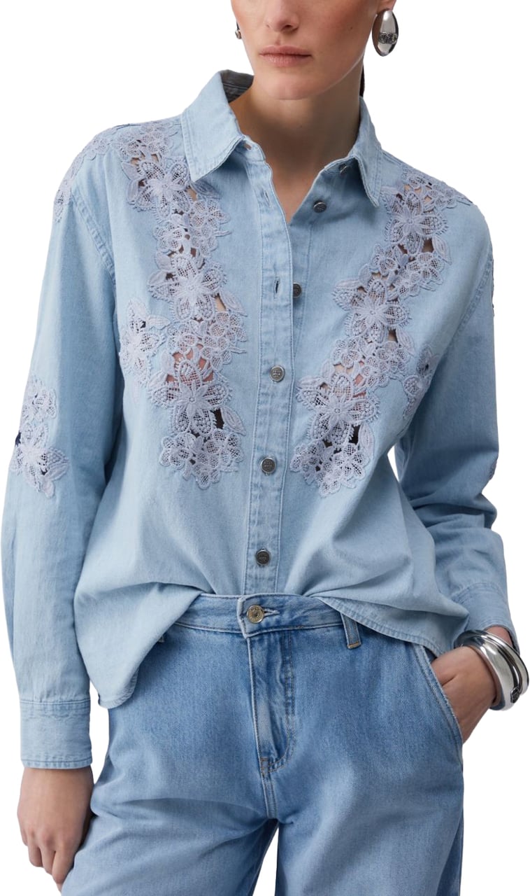 Liu Jo Shirts Den.Blue Lichtblauw