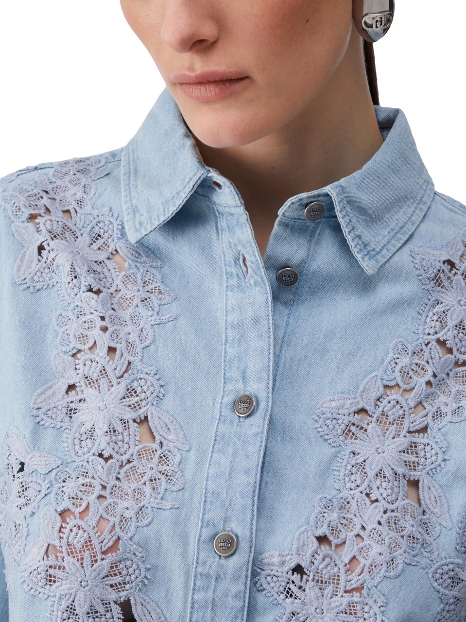 Liu Jo Shirts Den.Blue Lichtblauw