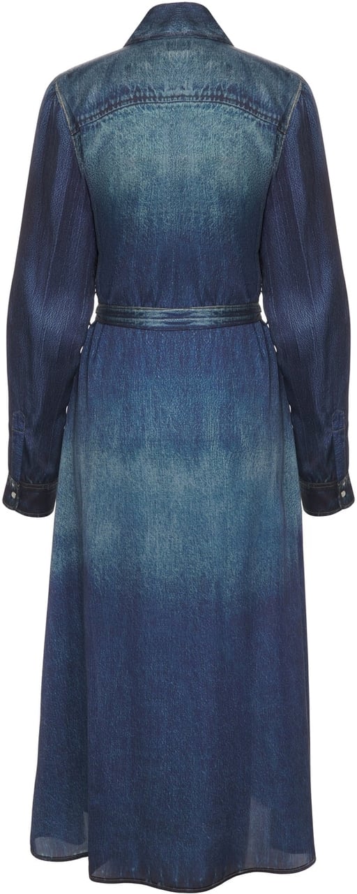 Liu Jo Chemisier midi dress Blauw