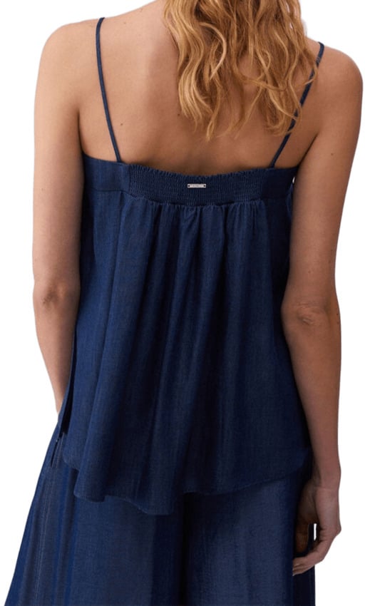 Liu Jo Liu Jo Top Denim Scuro Blauw