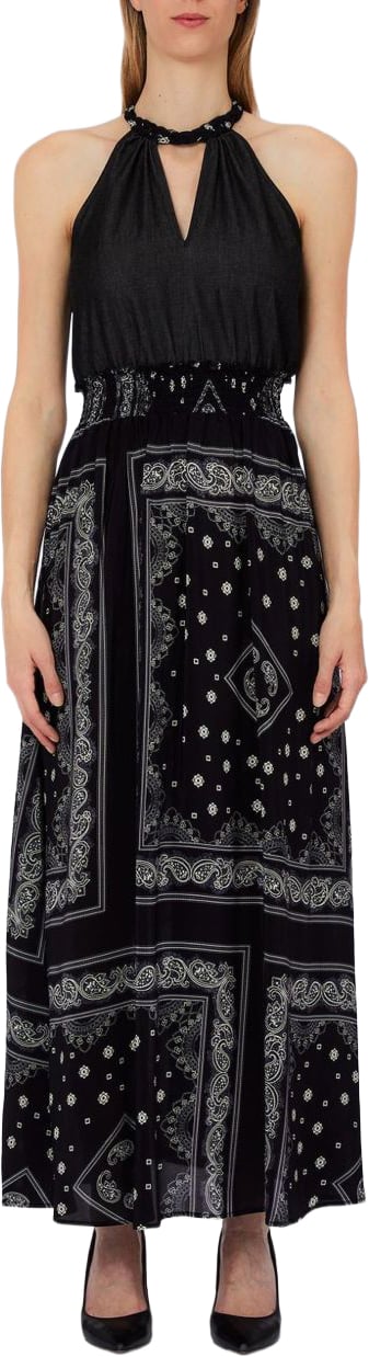 Liu Jo Dresses Den.Black/St.Bandana Zwart