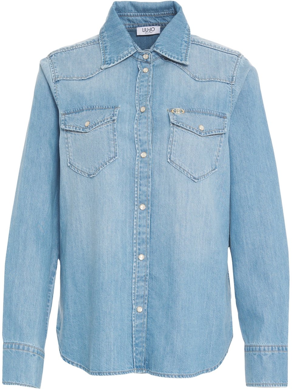 Liu Jo Denim blouse Blauw