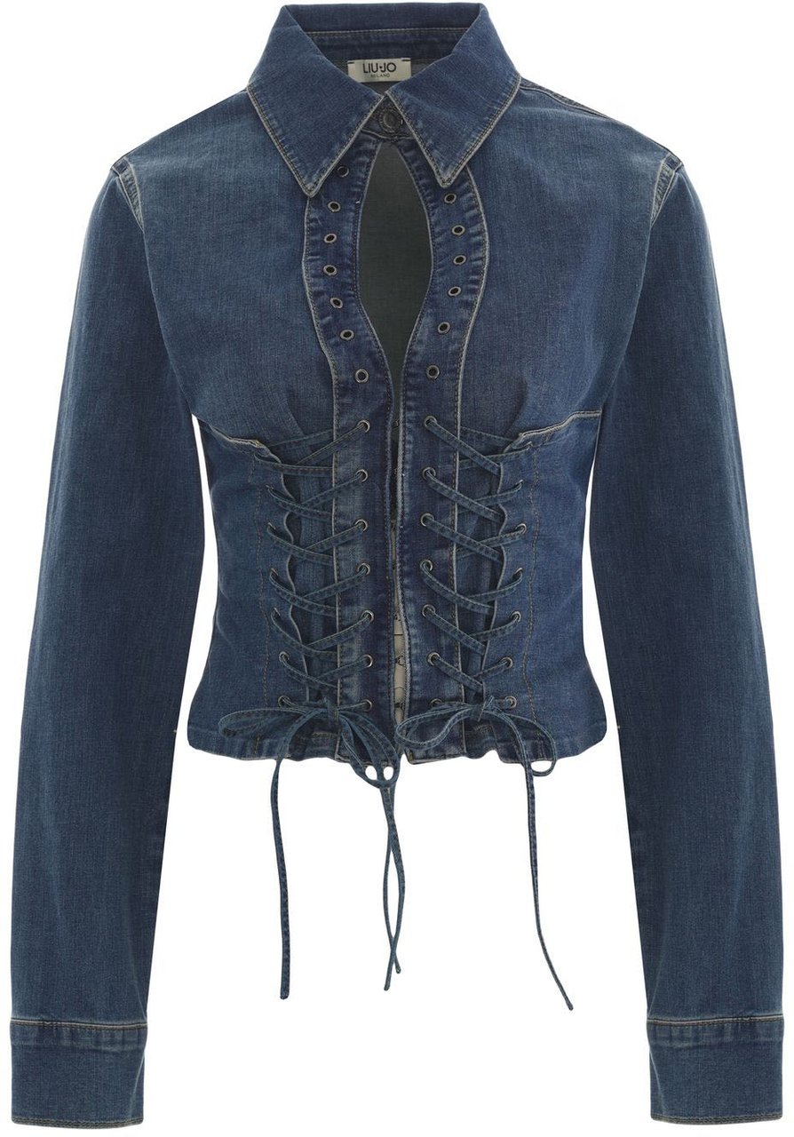 Liu Jo Denim blouse Blauw