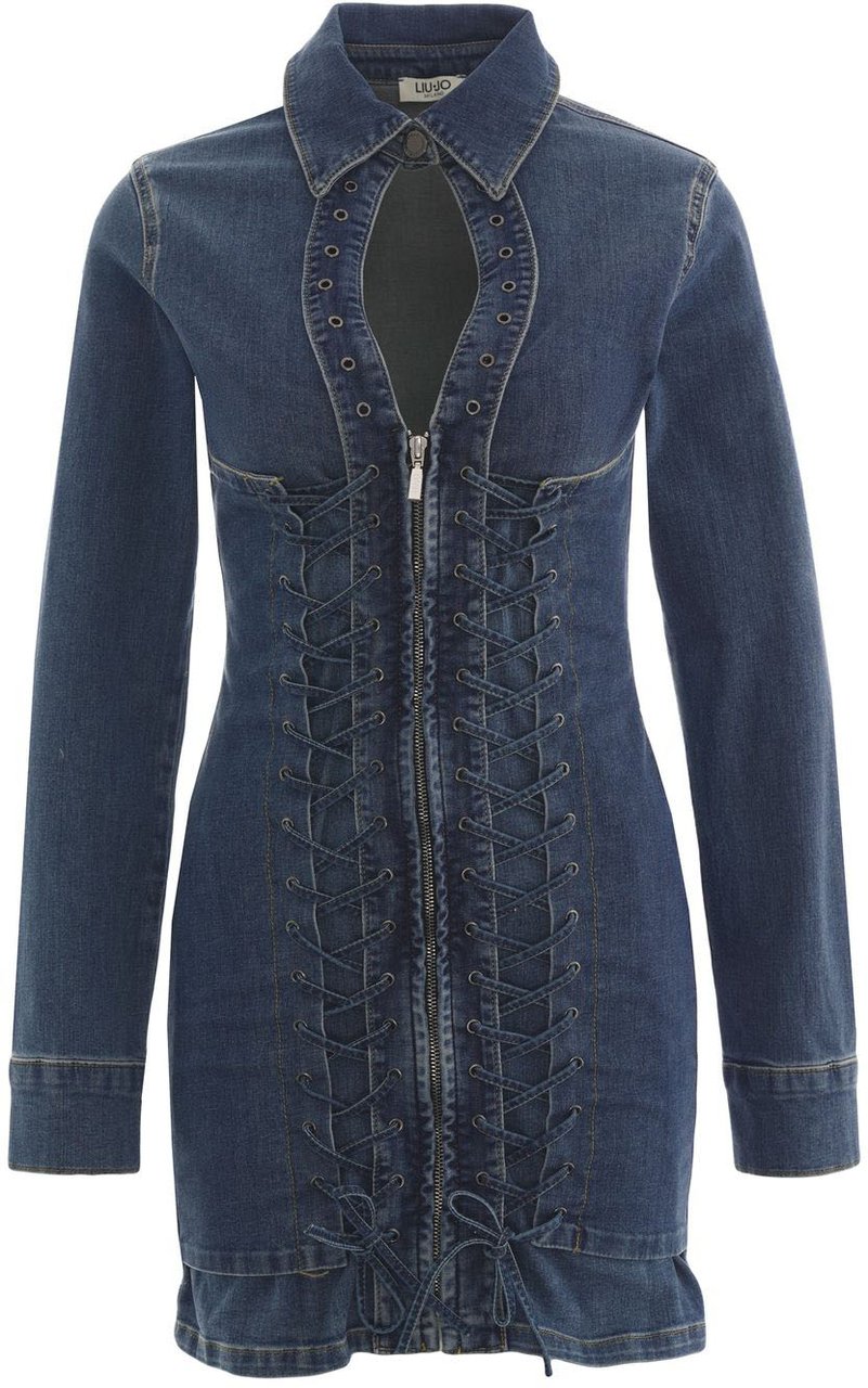 Liu Jo Denim mini dress Blauw