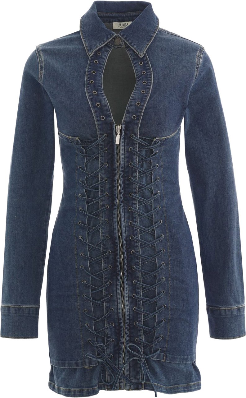 Liu Jo Denim mini dress Blauw
