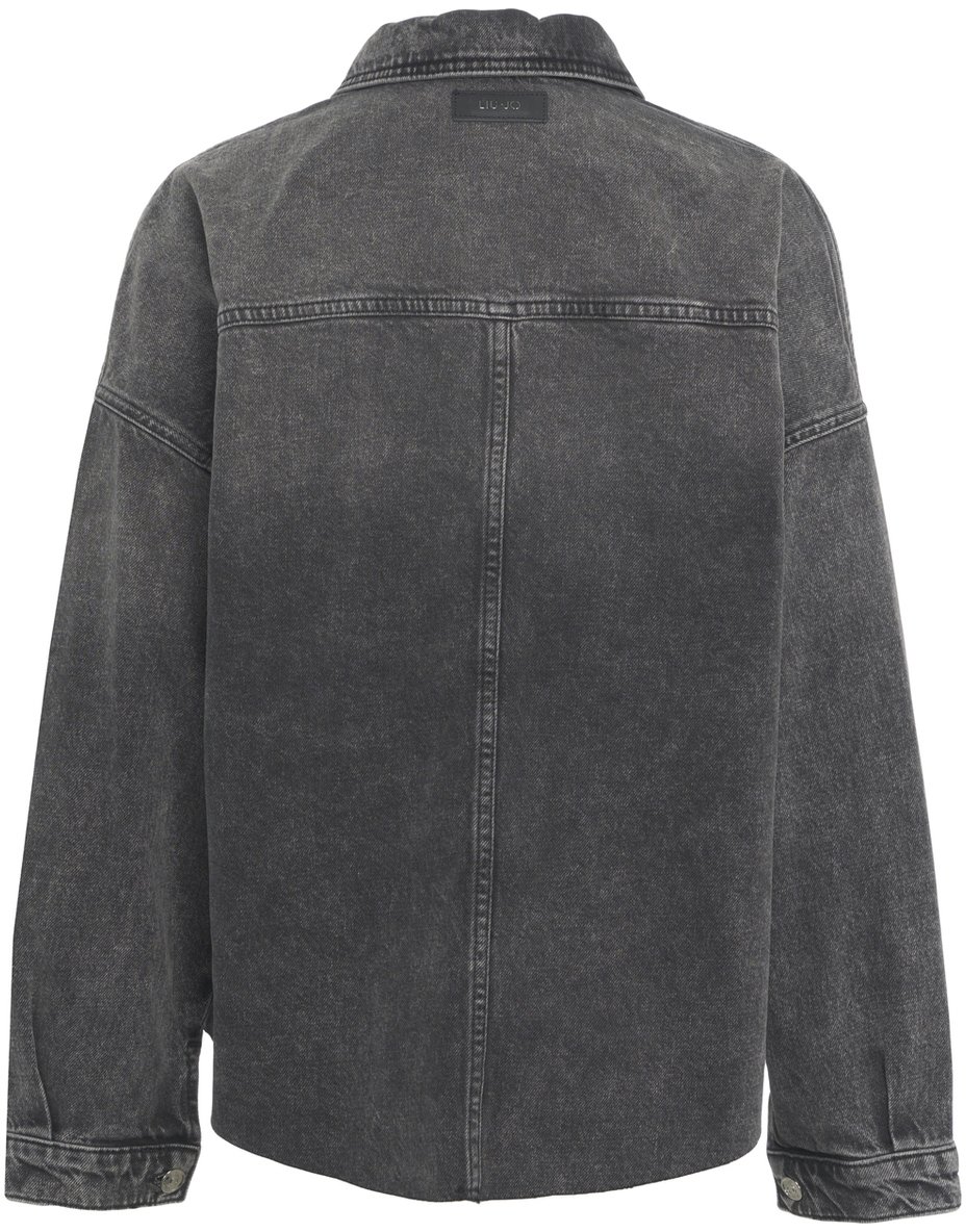 Liu Jo Giacca denim con strass Zwart