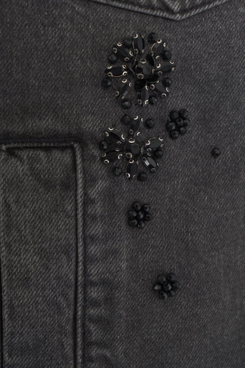 Liu Jo Giacca denim con strass Zwart