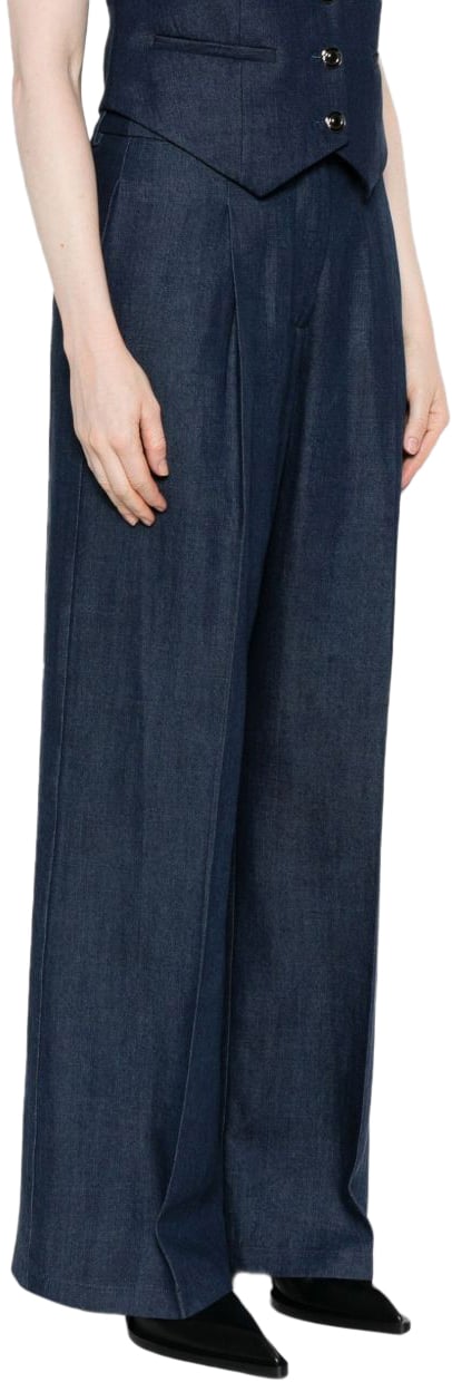 Liu Jo Trousers Blue Blauw