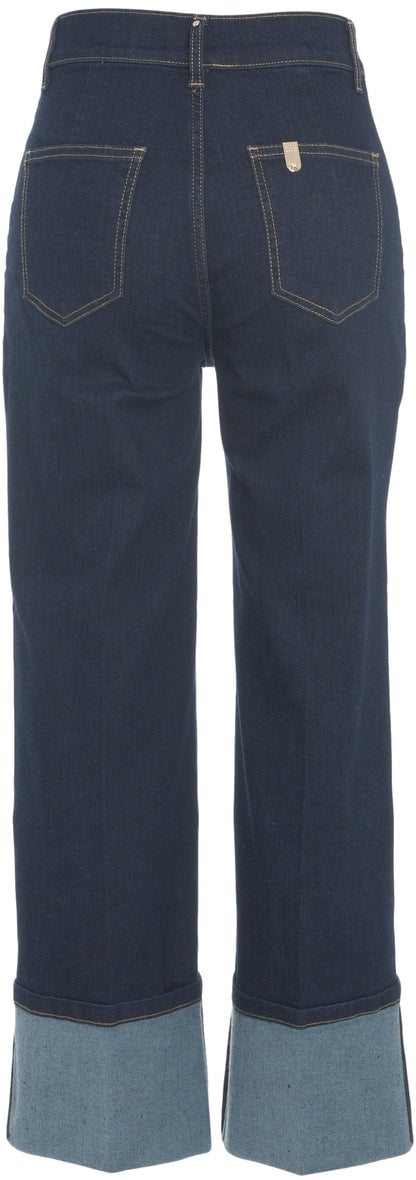 Liu Jo Straight Leg Jeans with cuffs Blauw