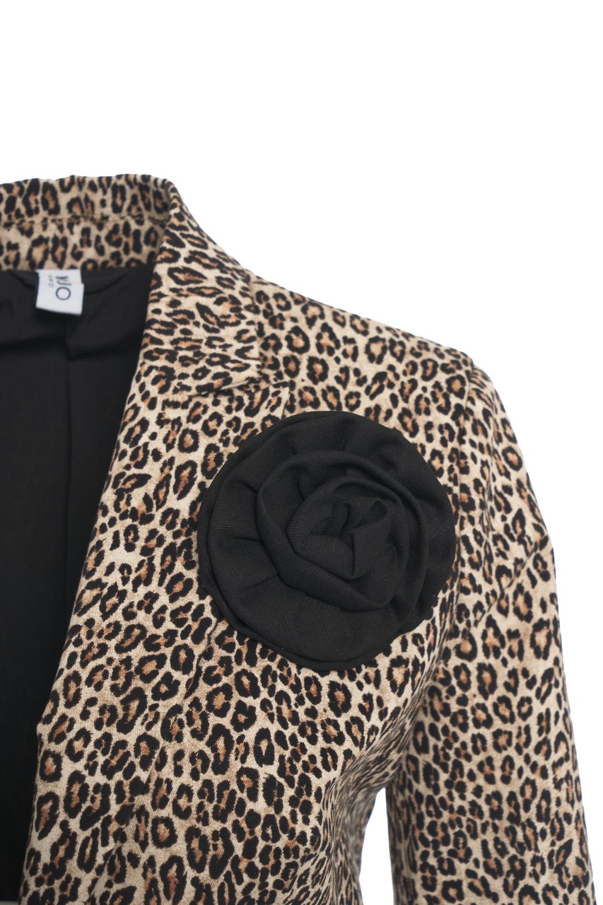 Liu Jo Blazer with animal print Beige