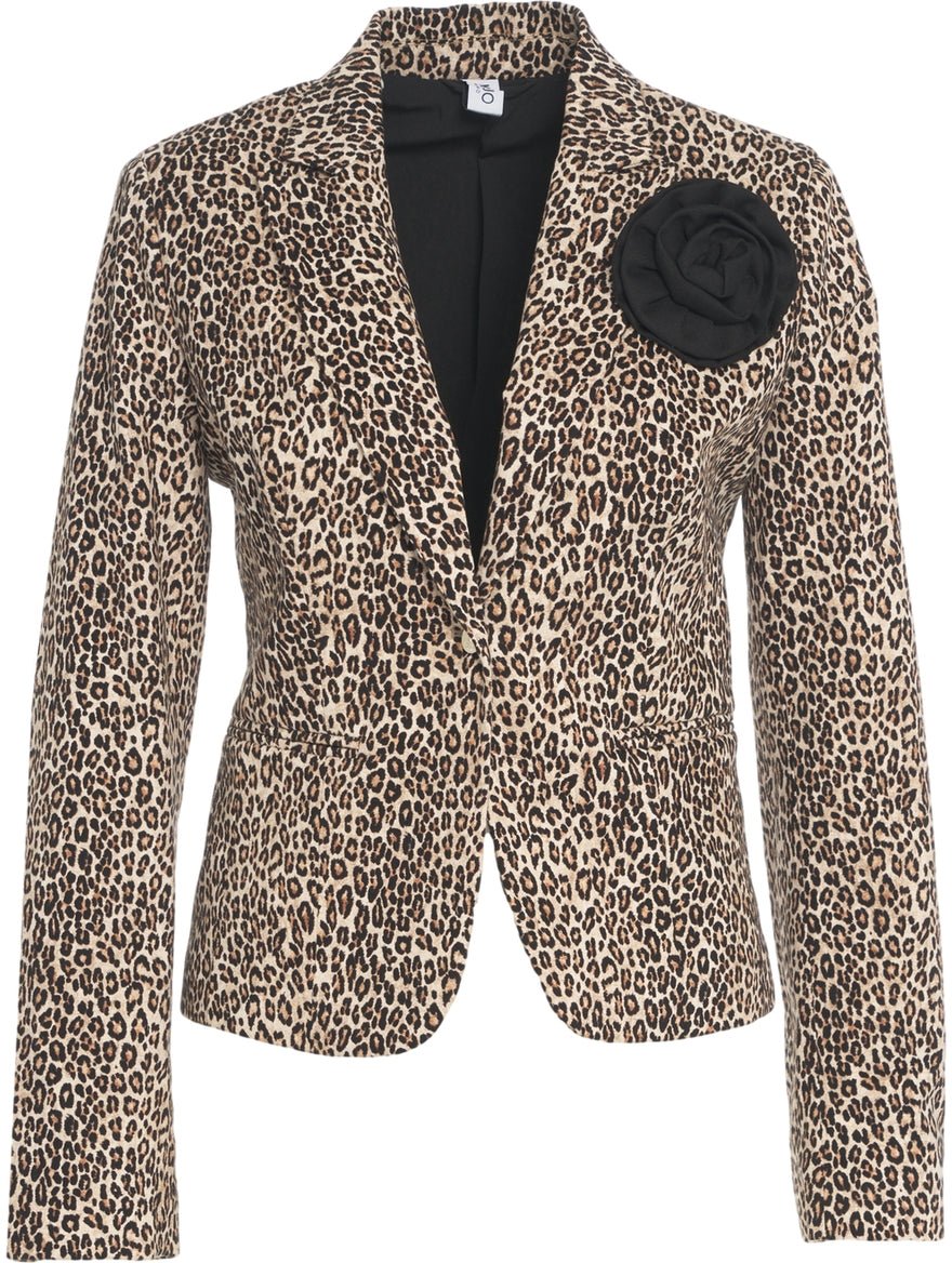 Liu Jo Blazer with animal print Beige
