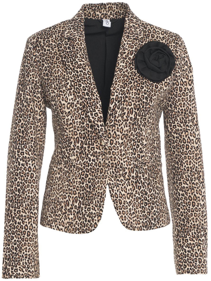 Liu Jo Blazer con stampa animalier Beige