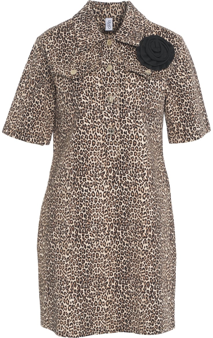 Liu Jo Dress with animal print Bruin