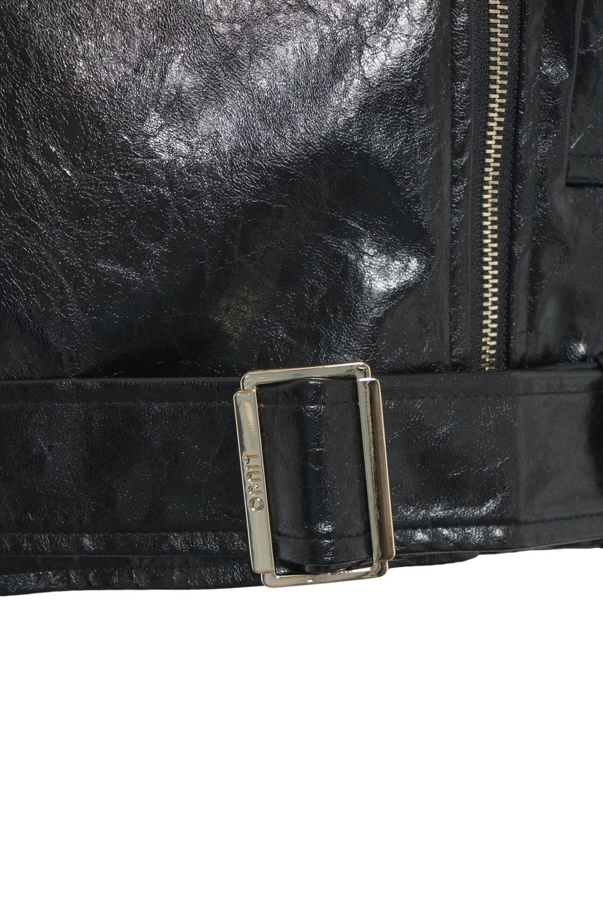 Liu Jo Biker with glossy-finish Zwart