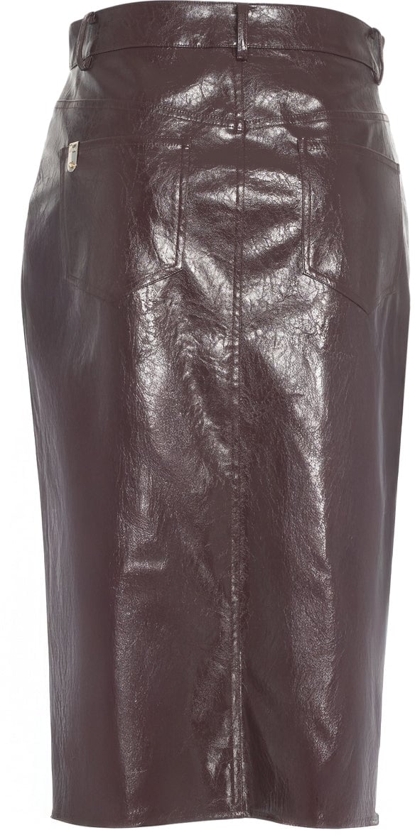 Liu Jo Faux leather midi skirt Divers