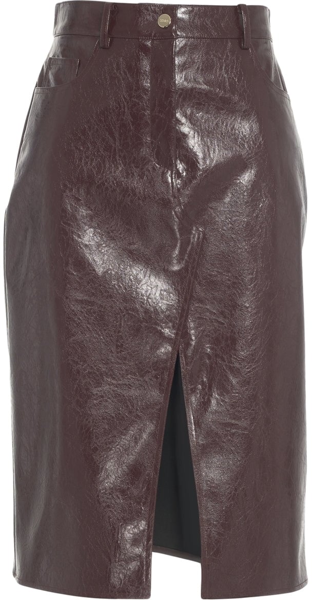 Liu Jo Faux leather midi skirt Divers