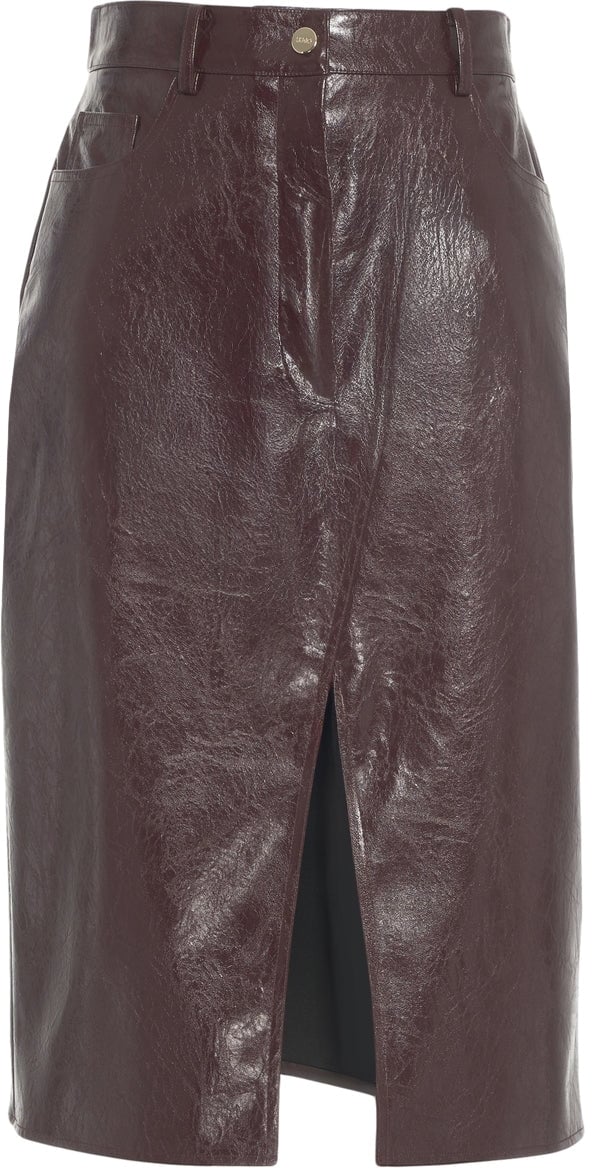Liu Jo Faux leather midi skirt Divers