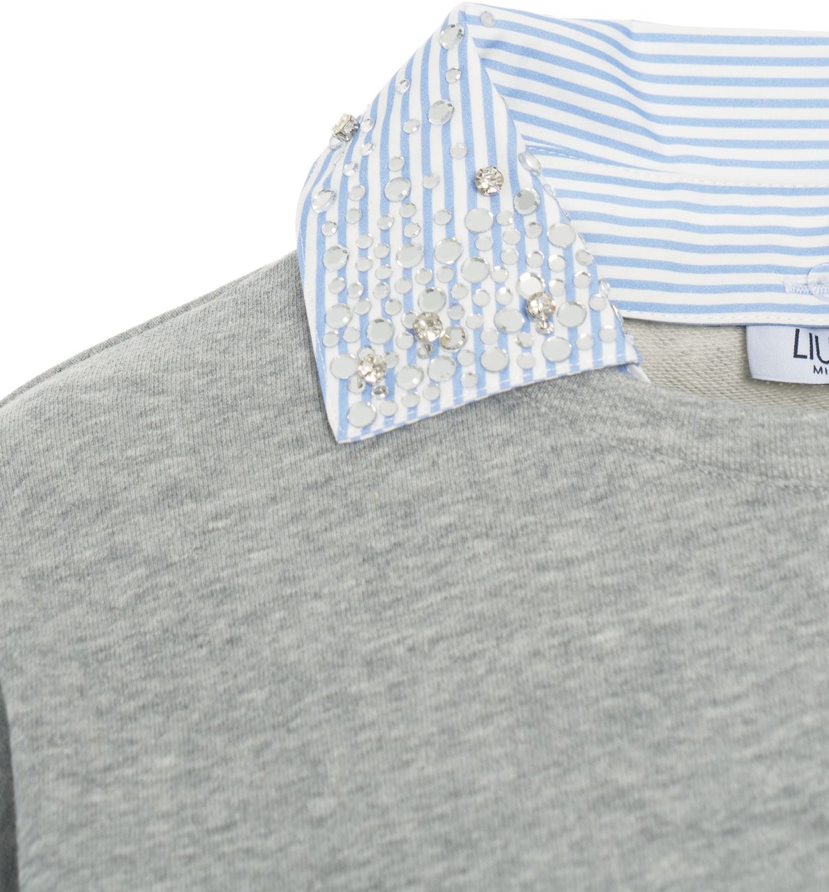 Liu Jo Sweatshirt with shirt collar Beige