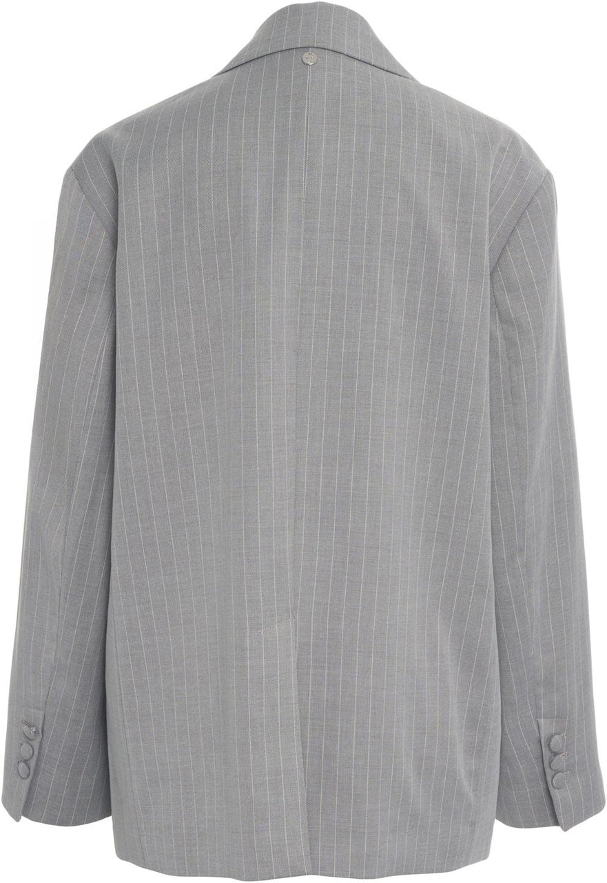 Liu Jo Pinstripe blazer Grijs