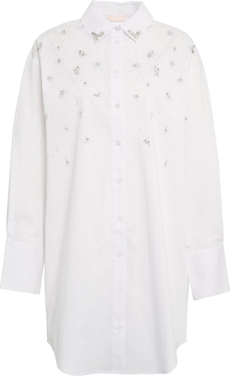 Liu Jo Chemisier with rhinestones Wit