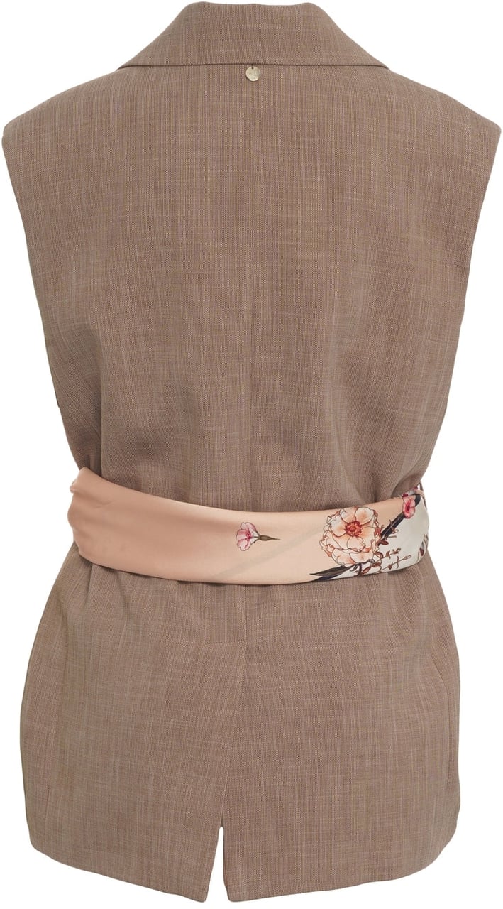 Liu Jo Oversize single-breasted vest Bruin