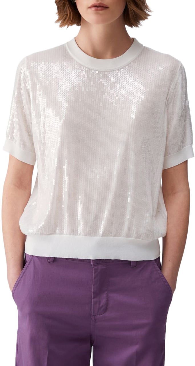 Liu Jo Sweaters Bianco Lana Wit