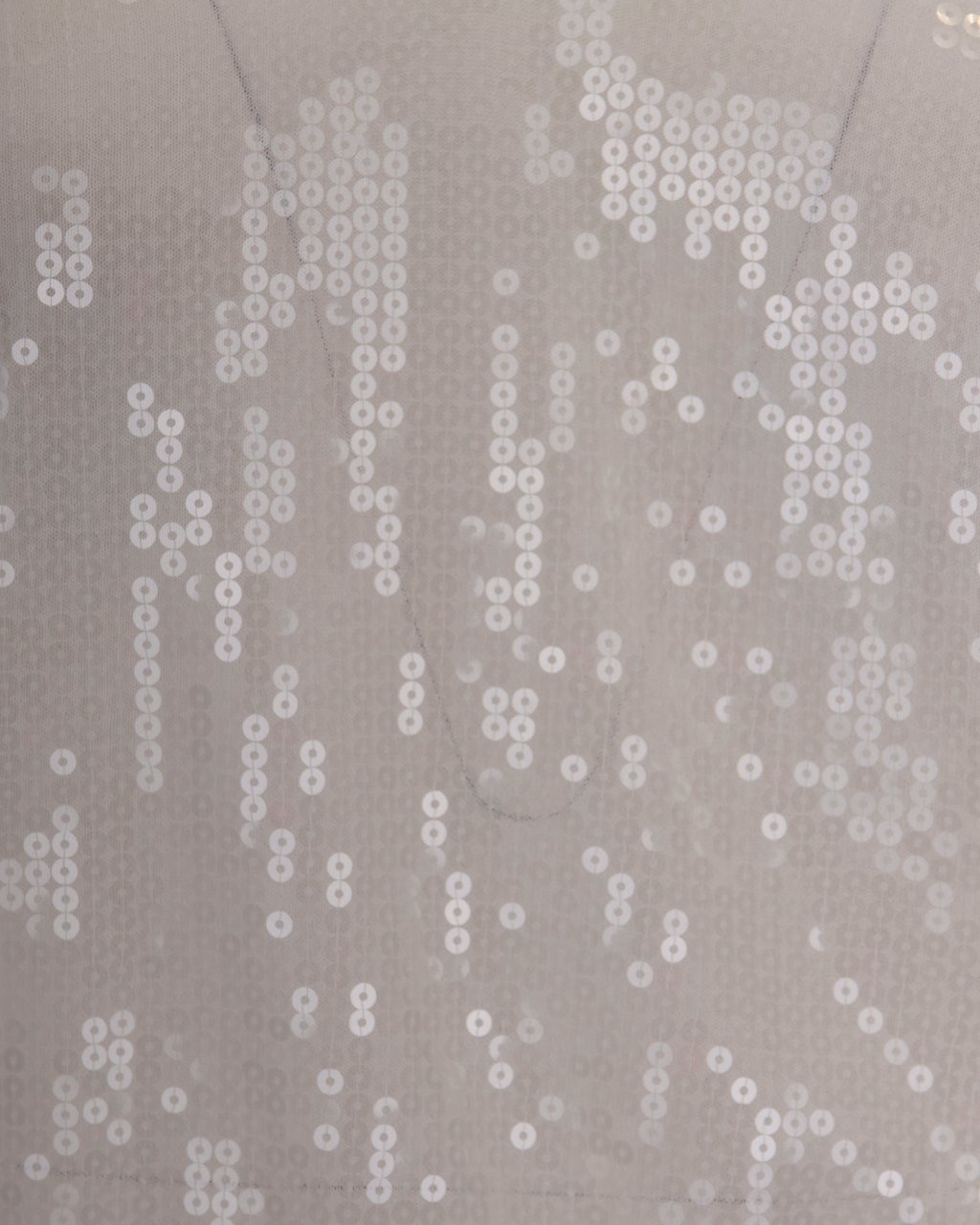 Liu Jo Top Bianco Lana Sequins Wit