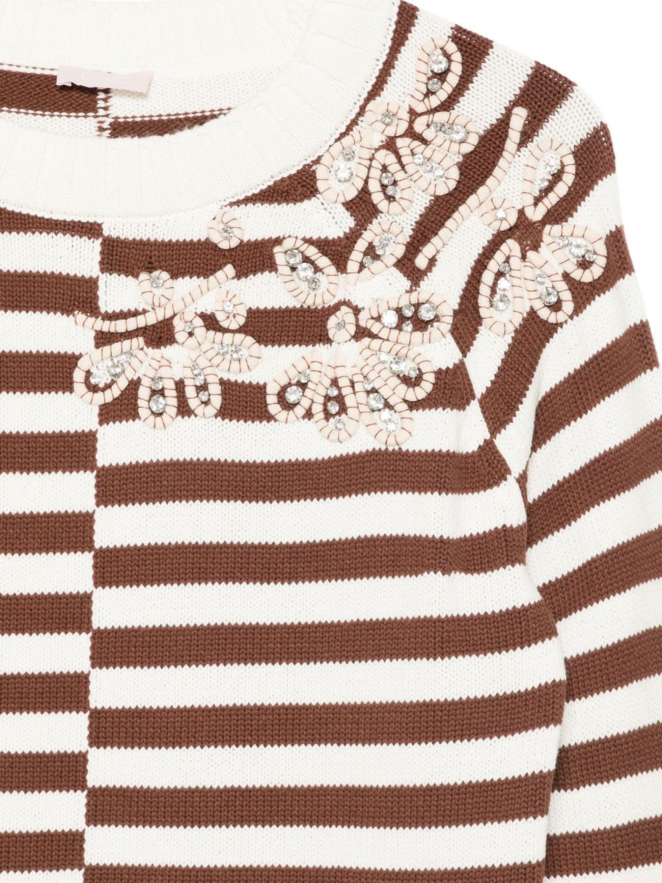 Liu Jo Sweaters Bianco Lana Wit