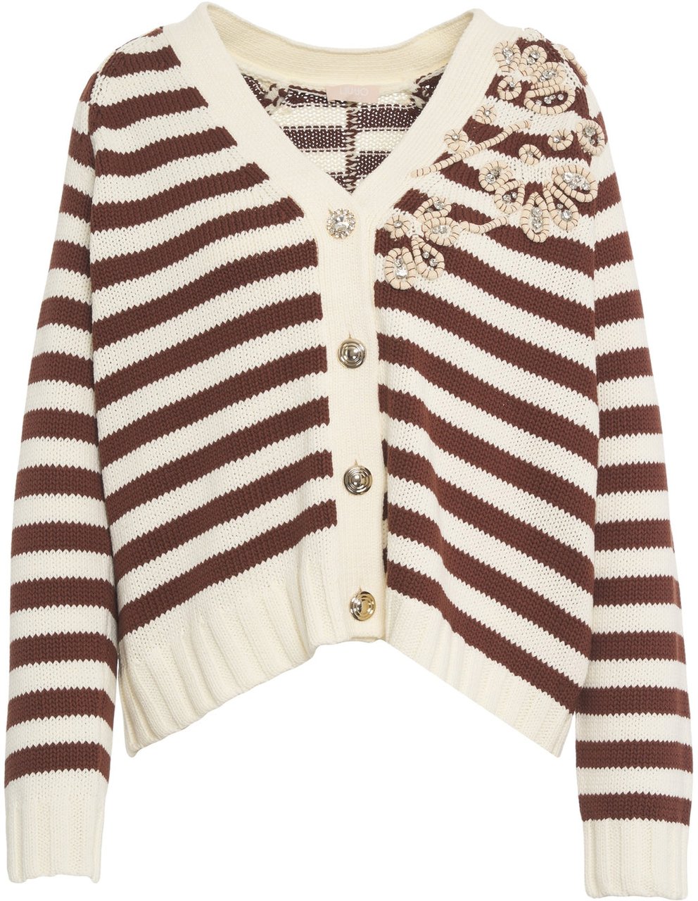 Liu Jo Cardigan with rhinestones Bruin