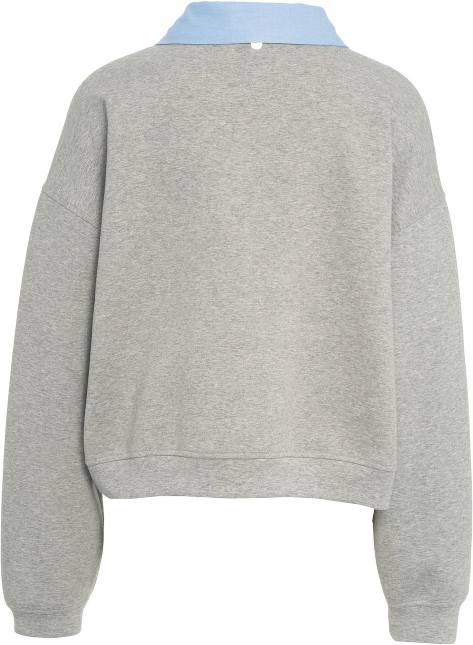 Liu Jo Sweatshirt with rhinestones Grijs