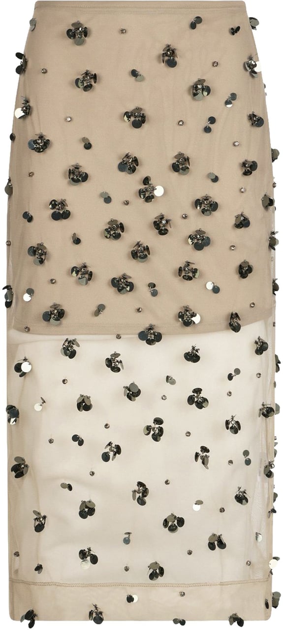 Liu Jo Skirts Dk.Olive Embroiderie Beige