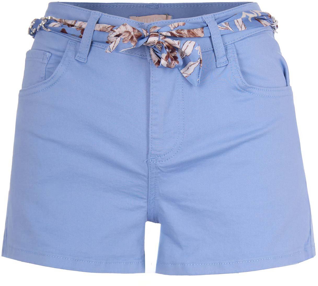 Liu Jo Trousers Brigblue Wave Flowe Blauw