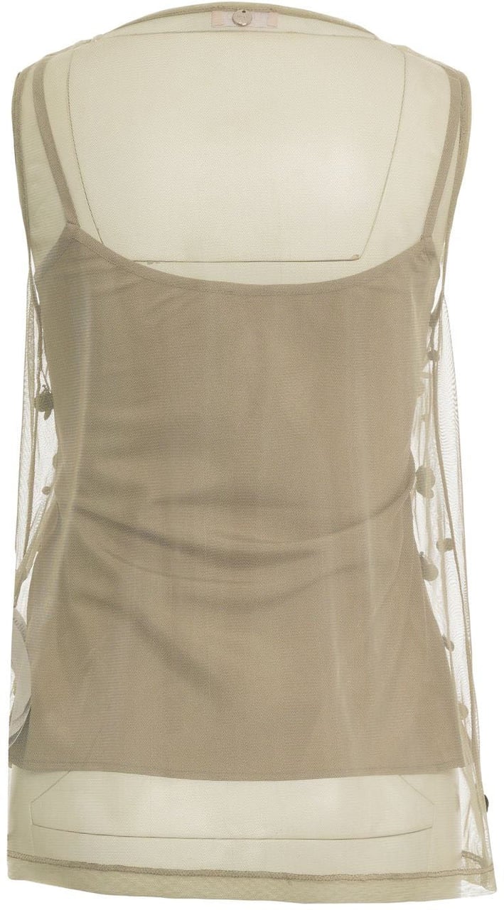 Liu Jo Tulle top with sequins Groen