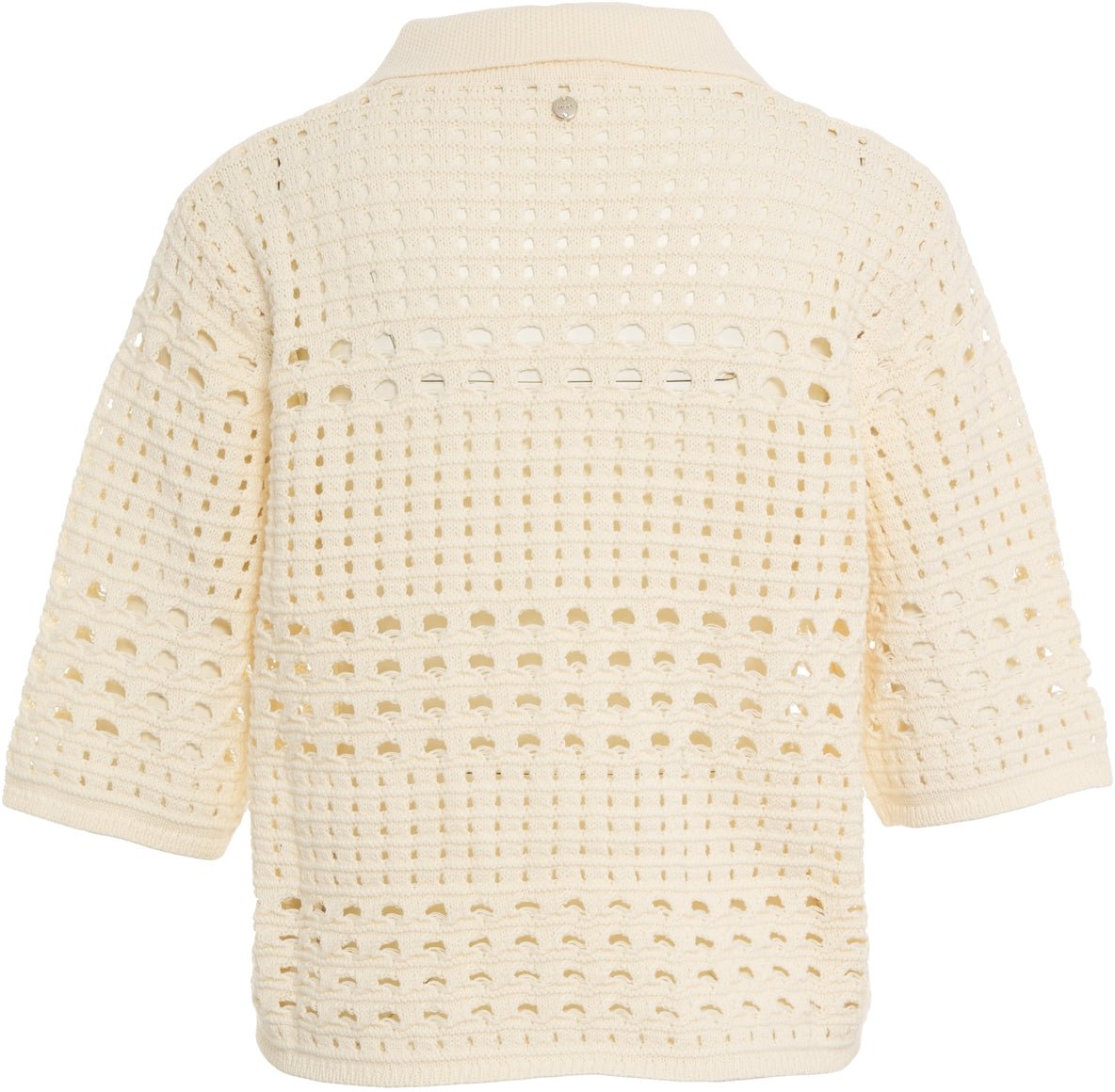 Liu Jo Openwork knit cardigan Beige