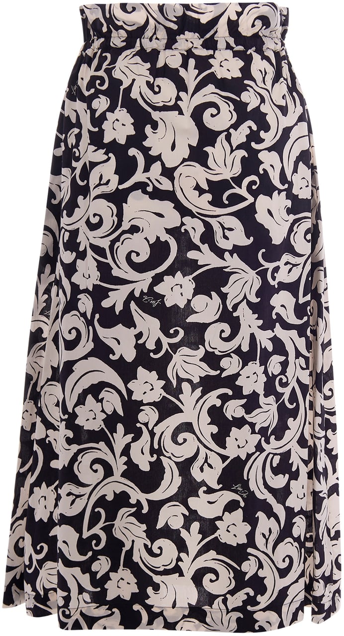 Liu Jo Skirts Opposit.Black&Wh.Ara Zwart
