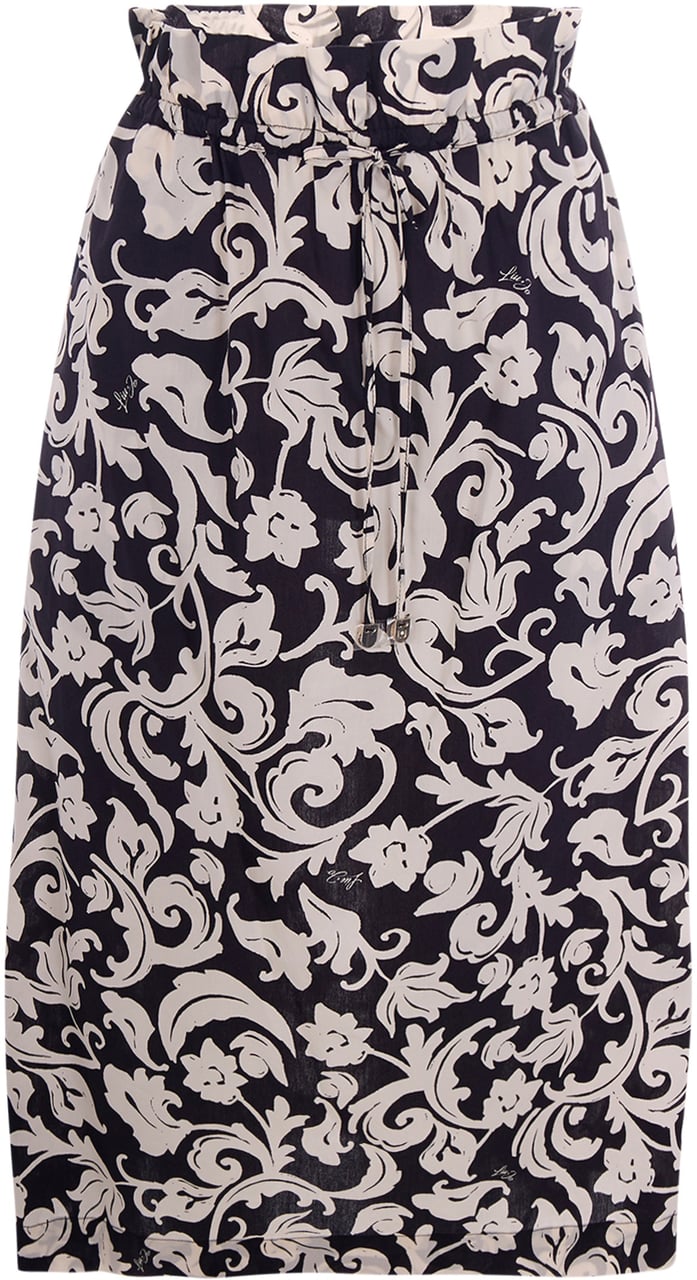 Liu Jo Skirts Opposit.Black&Wh.Ara Zwart