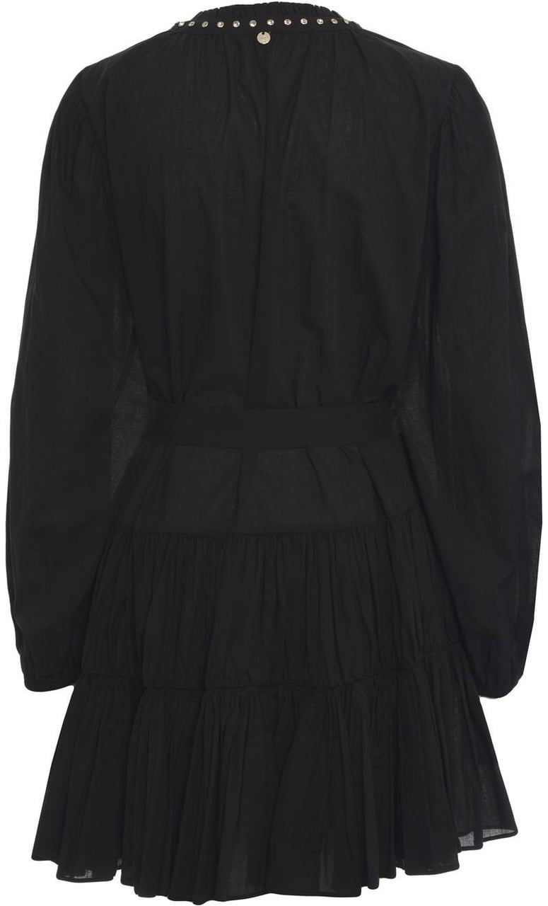 Liu Jo Cotton mini dress Zwart