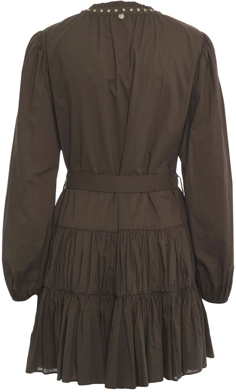 Liu Jo Cotton mini dress Groen