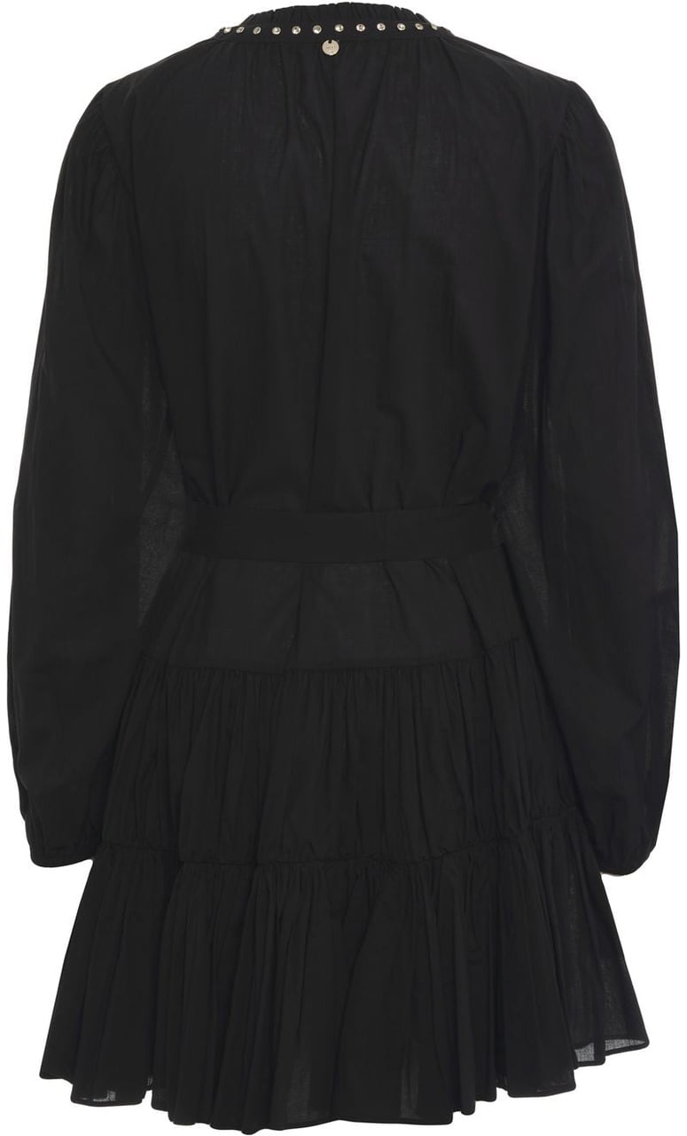 Liu Jo Cotton mini dress Zwart
