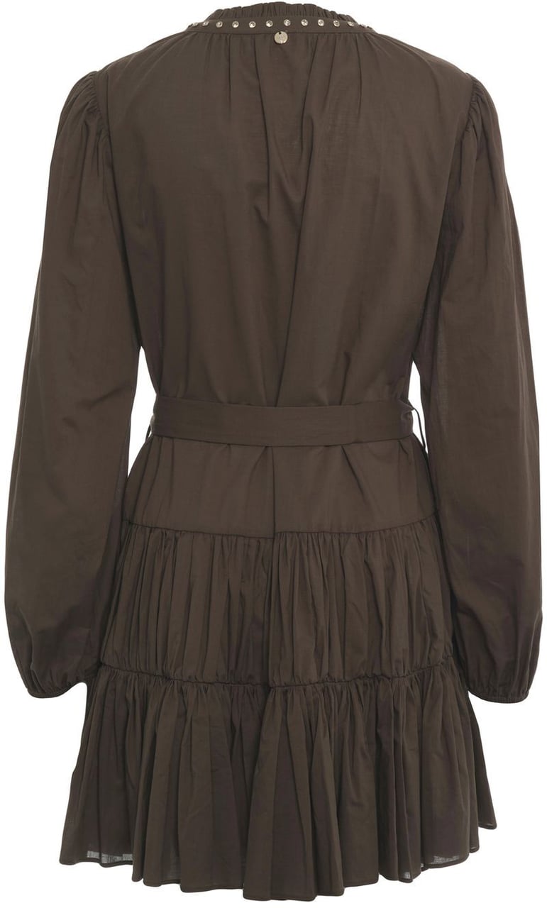 Liu Jo Cotton mini dress Groen