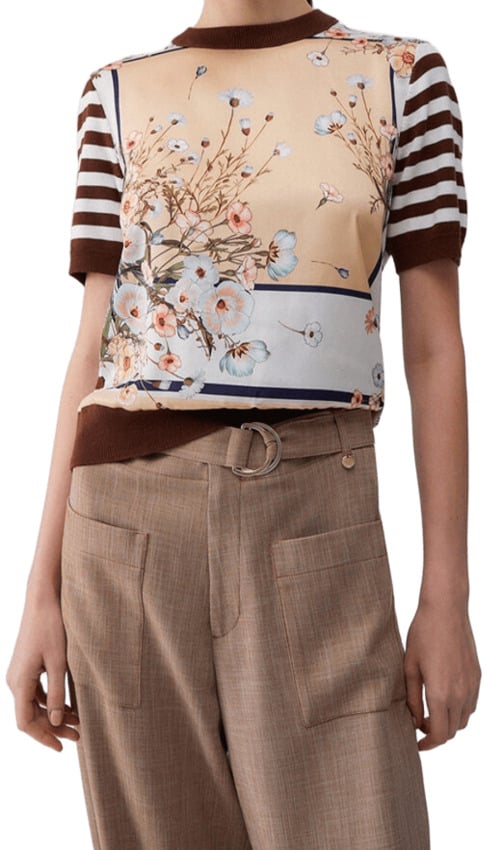 Liu Jo Liu Jo White Maglie Bianco/marrone Wit