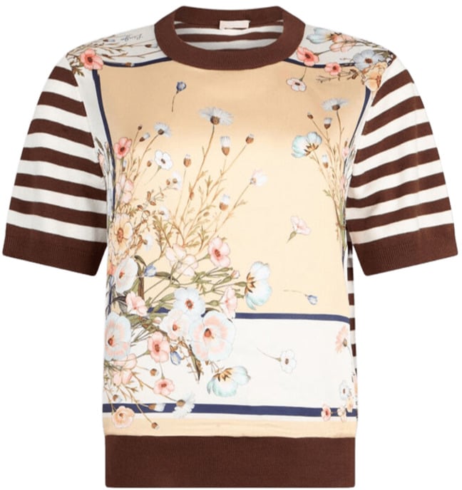 Liu Jo Liu Jo White Maglie Bianco/marrone Wit