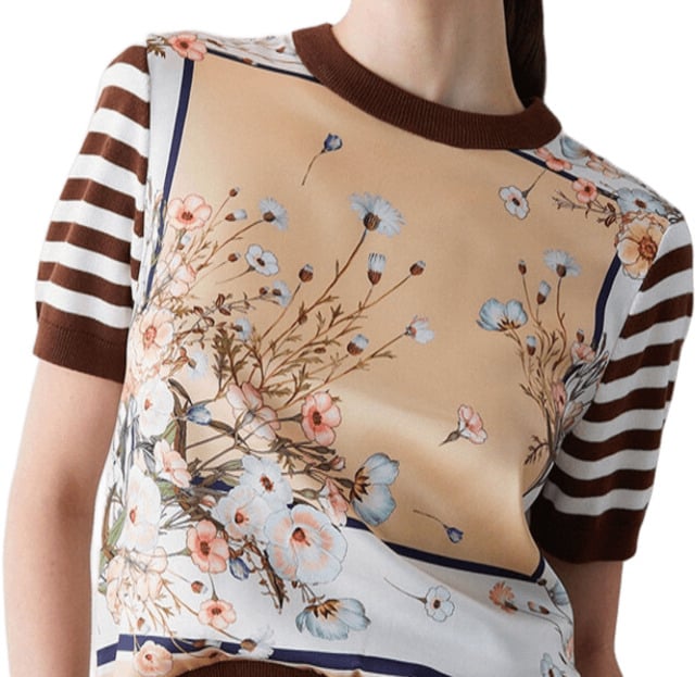 Liu Jo Liu Jo White Maglie Bianco/marrone Wit