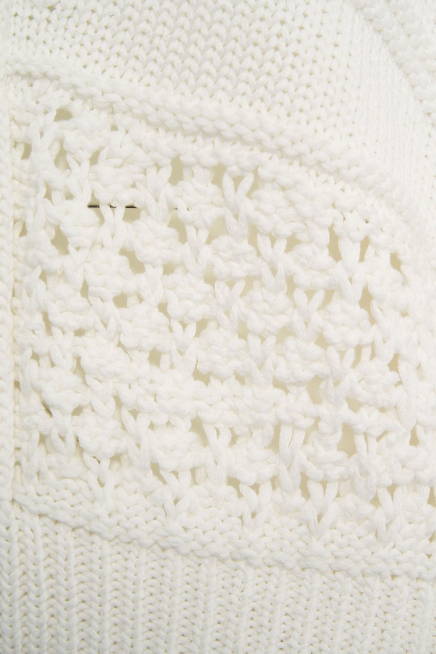 Liu Jo Openwork sweater Wit