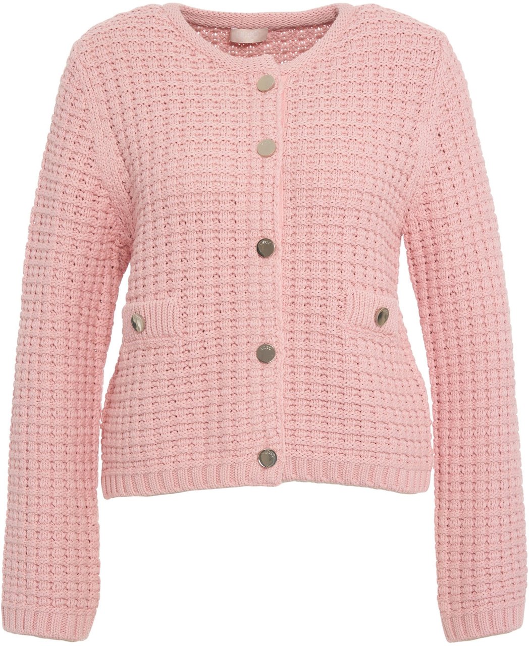 Liu Jo Crochet knit cardigan Roze