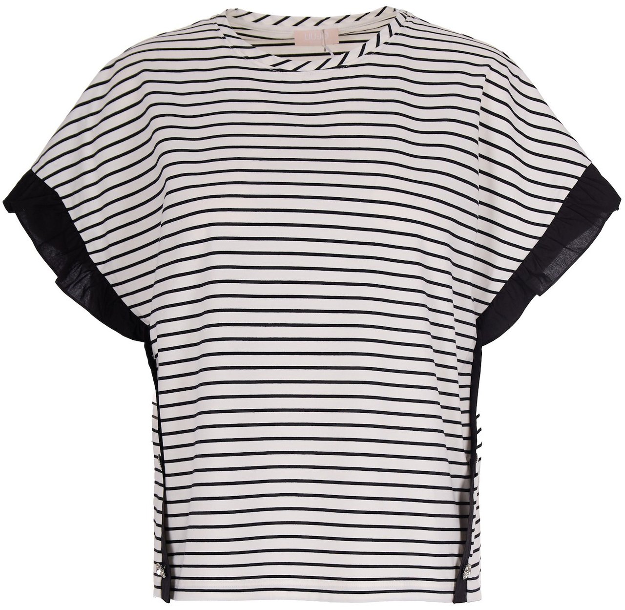 Liu Jo T-Shirts And Polos Blwhite Stripblack Zwart
