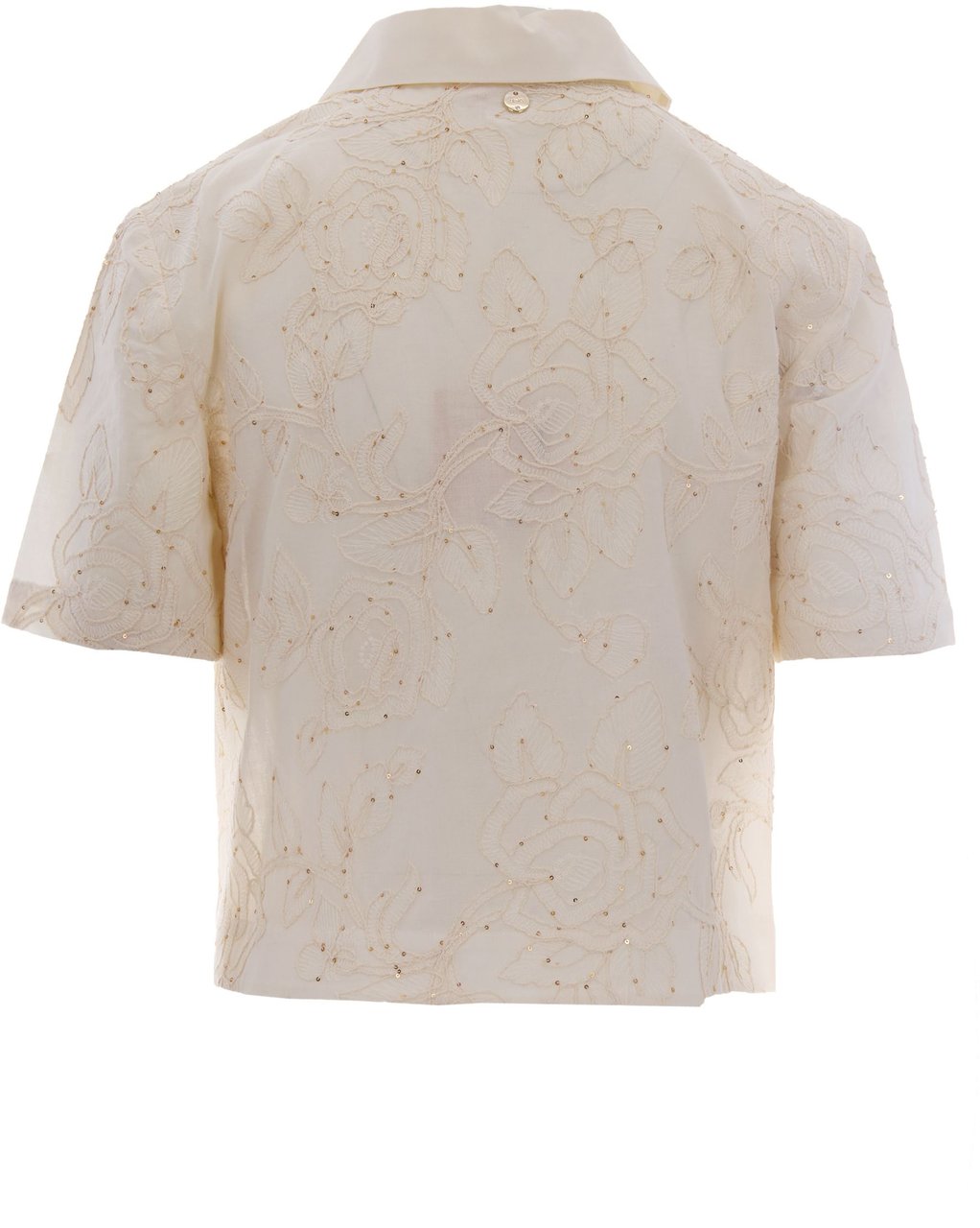 Liu Jo Shirts Natural Flower Sequi Wit