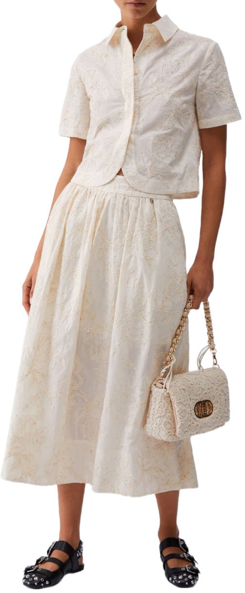 Liu Jo Shirts Natural Flower Sequi Divers